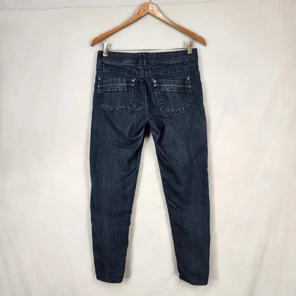 Democracy Ab Solutions Skinny Ankle Jeans Women's 4 Denim Mid Rise Dark Wash - Picture 2 of 10